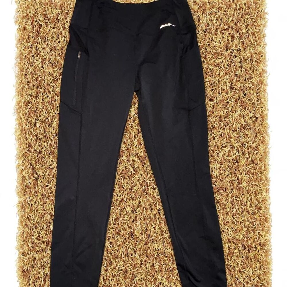 Women’s S (No Tags) Eddie Bauer black gym pants with pockets #activewear